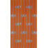 Vliegengordijn op maat: hulzen verspringen oranje (bouwpakket)